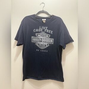 Harley Davidson Cage Free Graphic T-shirt size Large